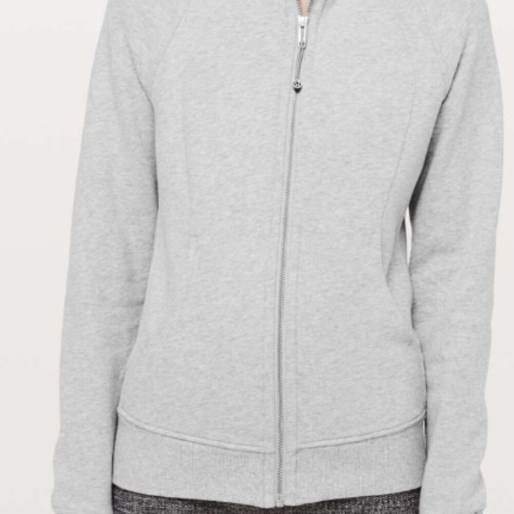71. Lululemon Scuba Hoodie *Light Cotton Fleece Heathered Core Light Grey / Silv